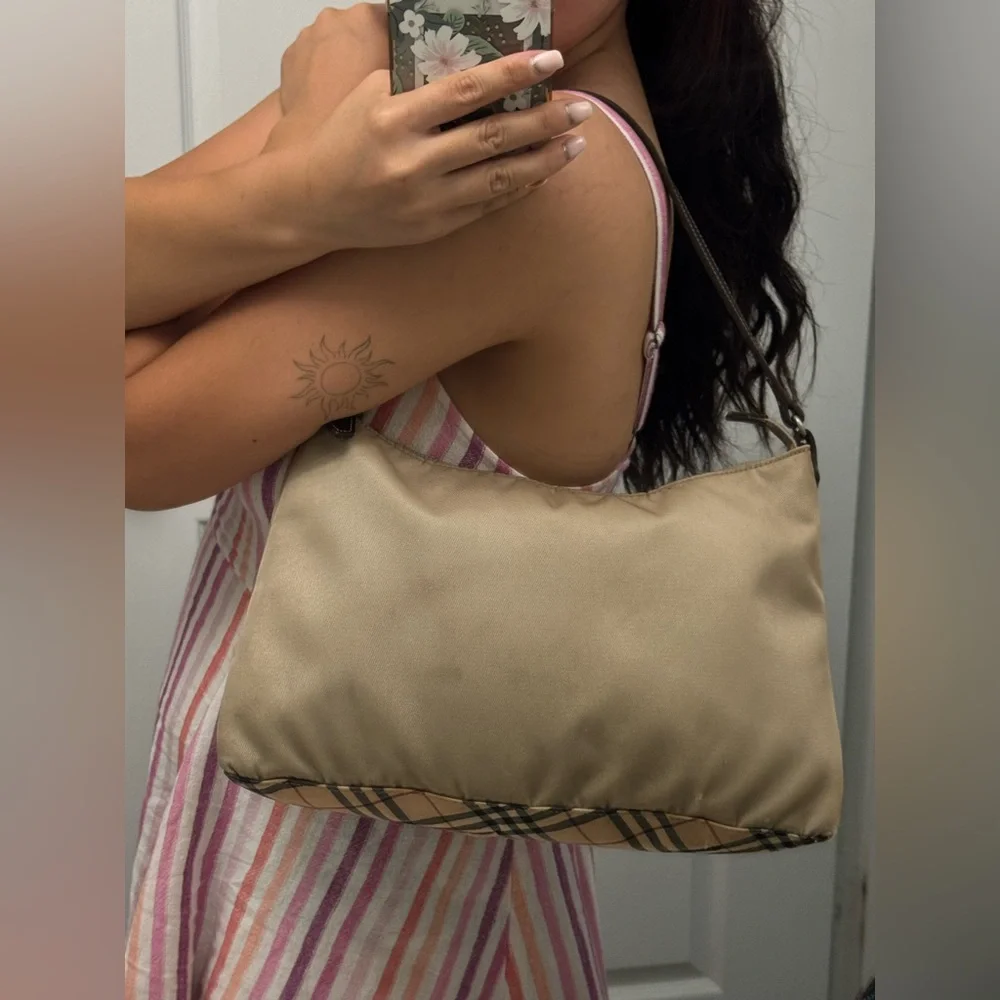 Vintage BURBERRY Blue Label Nylon Shoulder Bag